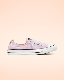 Converse Shirting Chuck Taylor All Star Shoreline Női Slip On Rózsaszín/Fekete/Fehér | JHRKWYI-HU